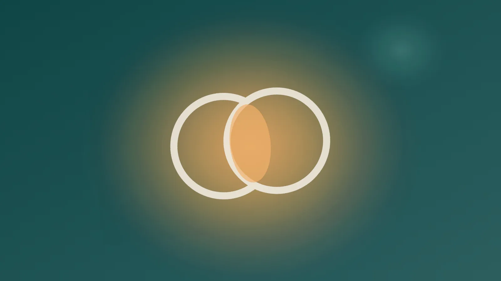 Deux cercles qui se chevauchent, symbolisant les symptômes communs entre burnout et dépression et leurs traits distincts